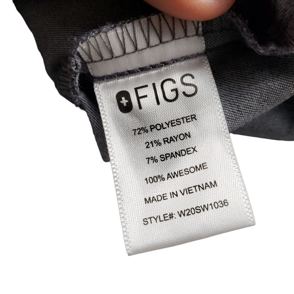 Figs Aburi Womens Scrub Top Womens XXL gray W20SW1036 - Picture 7 of 10